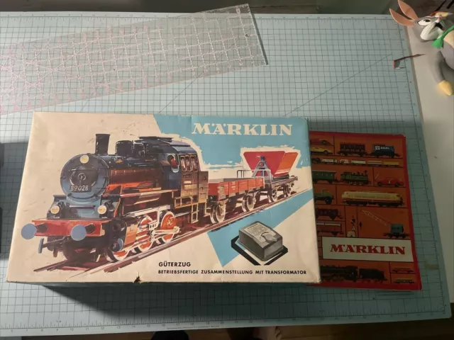 vintage marklin ho guterzug  train set in box Incomplete