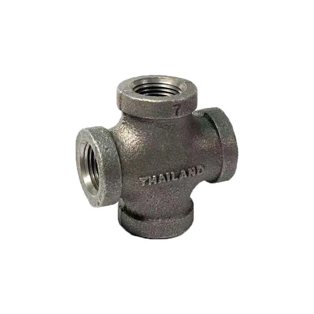 Cruz 783Y85 aprobada por Grainger, hierro maleable negro, 150,1/4 pulgadas