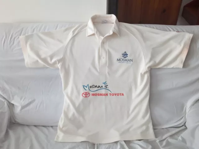 Mosman Whales Sydney Grade Cricket Club Players Shirt Jersey Size Large