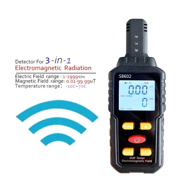 Dosimetro di radiazioni di alta qualità S8602 faretto EMF misuratore di radiazioni