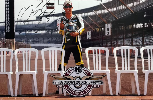 Foto Motogp Colin Edwards firmata a mano 12x8