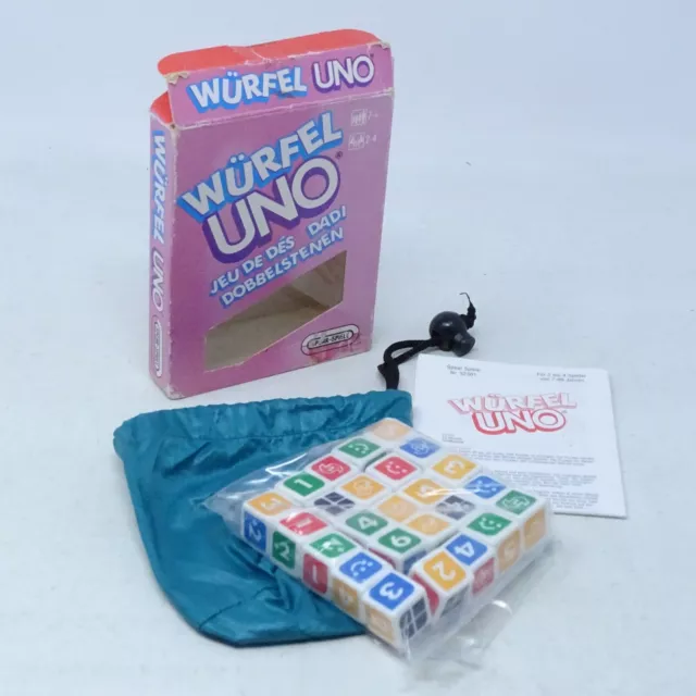 WÜRFEL UNO  Spiel Würfelspiel  Spear Spiele Mattel  1996  komplett