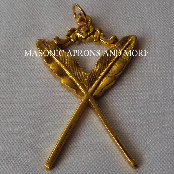 Masonic Secretary Collar Jewel (Gilt)(MA4468)
