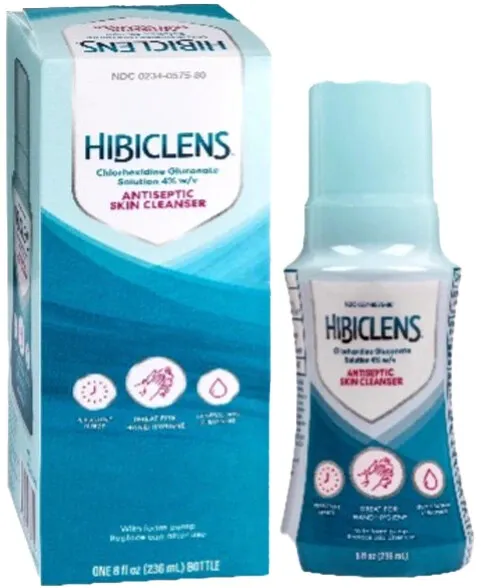 Limpiador de piel antiséptico Hibiclens 4% con bomba de espuma, 8 Fl oz 7333350397555VL