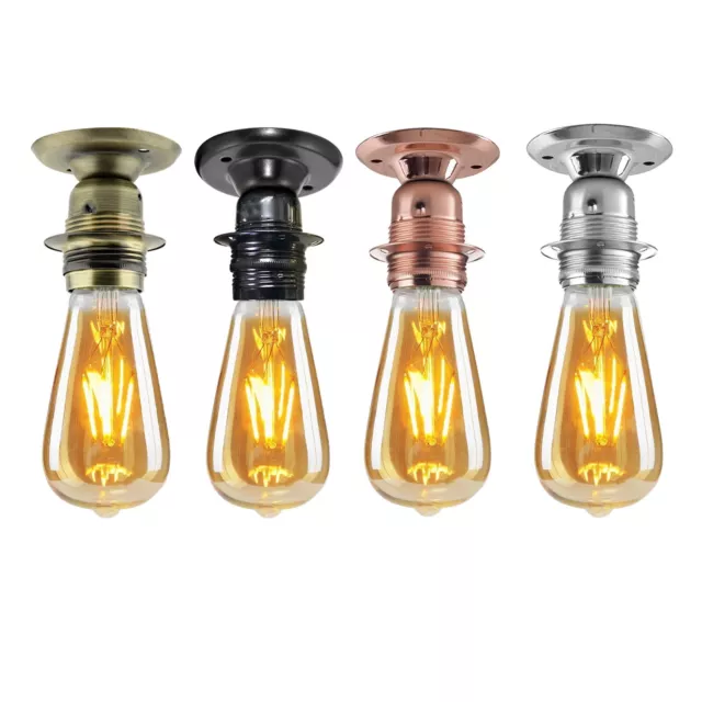 E27 ES Vintage Lamp Bulb Holder Vintage Edison Retro Style Holder Light Fitting