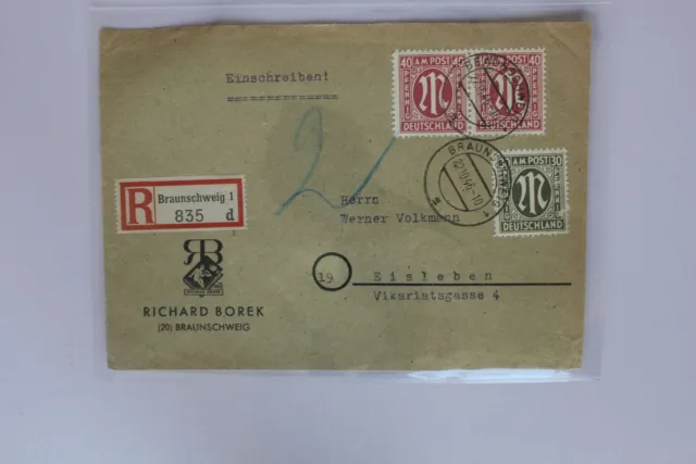 Allied cast 29aA & 30aB on letter as mixed postage Hettler BPP #BC791