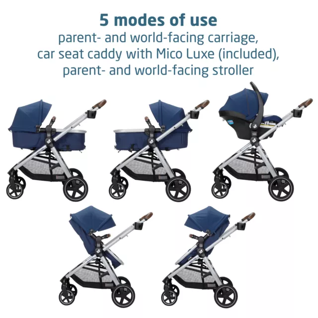 Maxi-Cosi Zelia² Luxe 5-in-1 Modular Travel System 2