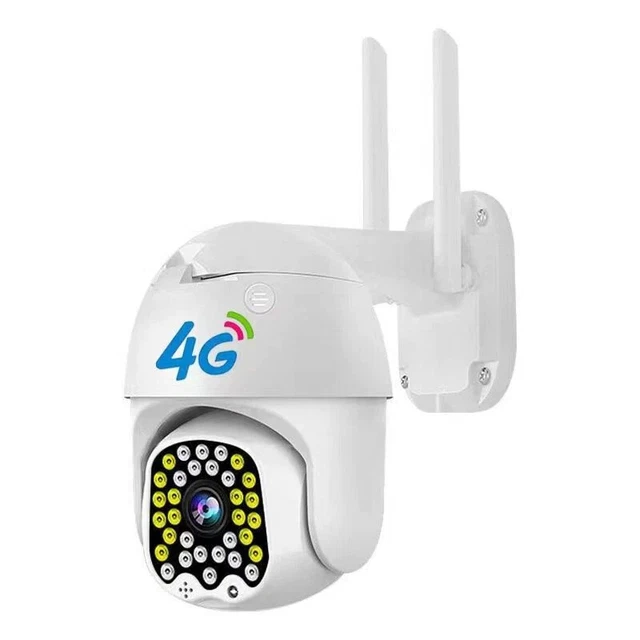 Caméra WiFi intelligente rotative Tuya 2.0 MP avec panneau solaire 6W