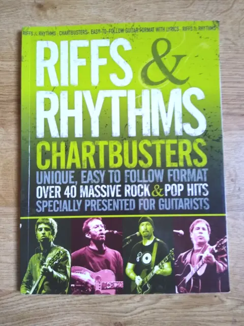 Riffs & Rhythms Chartbusters, Easy to Follow Format, over 40 Rock & Pop Hits