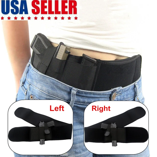 TACTICAL BELLY GUN Holster Belt Concealed Carry Waist Pistol Holder
