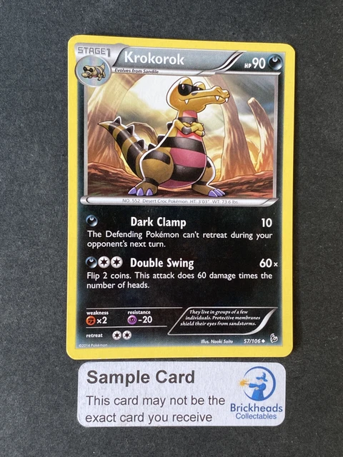 Krokorok 57/106 Uncommon | XY: Flashfire | Pokemon Card