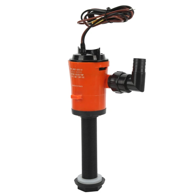 Aerator Livewell Pump 800GPH 12V 4.0A Portable Submersible Fish Tank Pump Fit