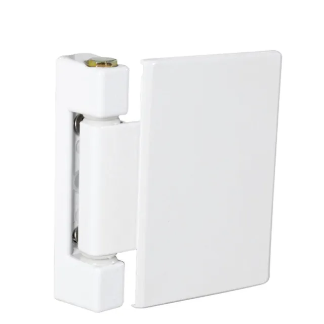 Durable White Aluminum Alloy Doors Casement Flag Hinge Includes Accessories