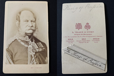 L Berlin Haase et Comp. Empereur Guillaume Ier Vintage cdv albumen print.Gu 