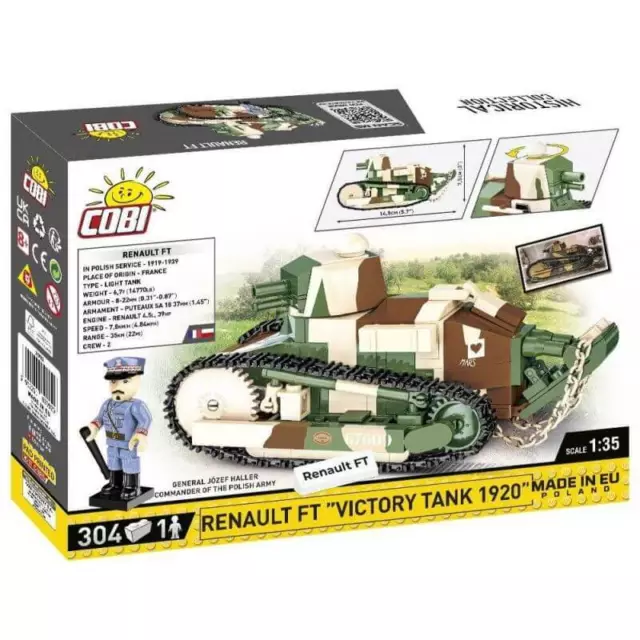 Char léger RENAULT FT "Victory Tank 1920" COBI-2992 3