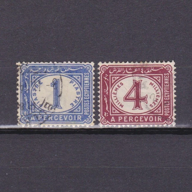 EGYPT 1914, SG# D85-D86, CV £38, part set, Postage Due, Used