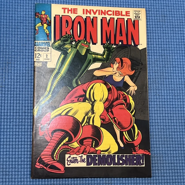 The Invincible Iron Man #2 - 1st app Janice Cord Marvel Comics Silver Age 1968 11
