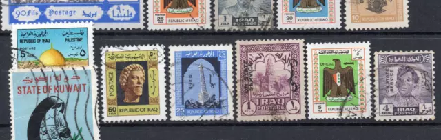Schönes altes Briefmarken-Lot aus IRAK / KUWAIT, mit Flugpost-Marken 3