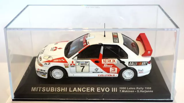 Mitsubishi Lancer Evo Iii Rally 1000 Laghi '96 - Makinen/Harjanne- 1:43 Con Teca