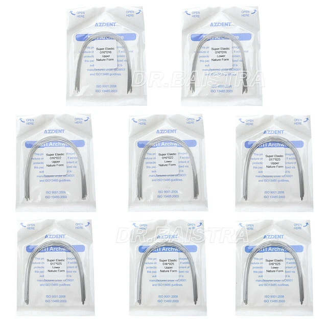 Rectangular Orthodontic Arch Wire AZDENT Super Elastic NiTi Round