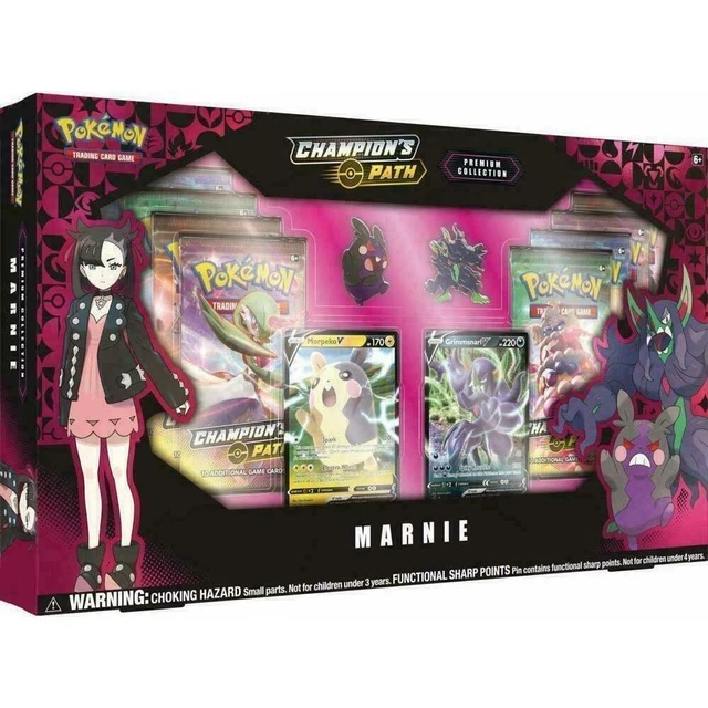 Pokemon Champion's Path Marnie Playmat Collections Factory Sealed CASE (6 Boxes)