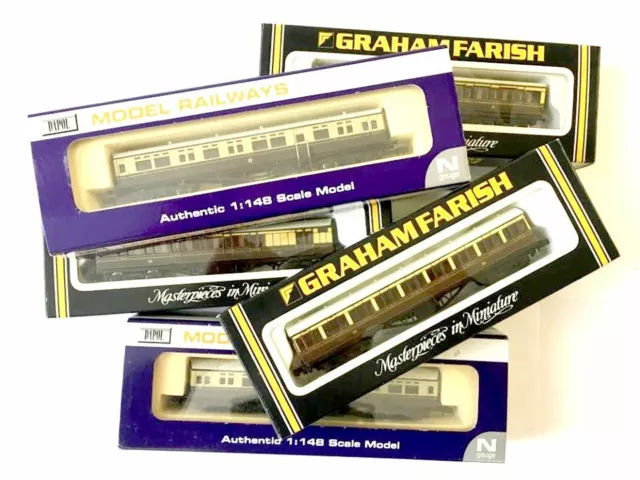 N Scale Dapol & Farish Coaches Boxed Pre-Owned VGC Choose From Drop-Down Listing