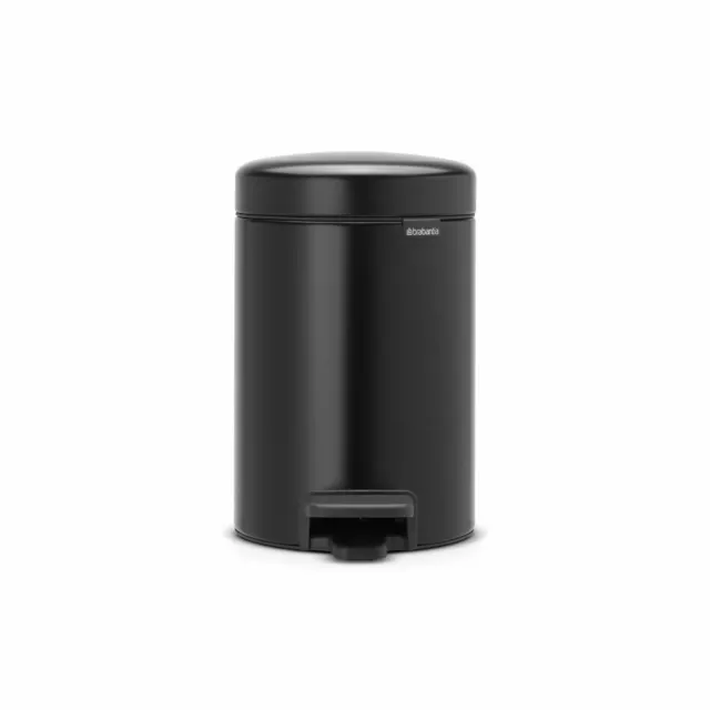 Brabantia NewIcon 3L Pedal/Bathroom Bin – 3 Litre – Matt Black