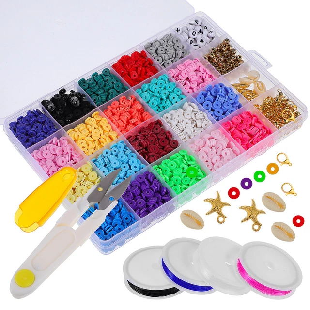 Kit de fabrication de bracelets, 1 ensemble de perles en argile de style