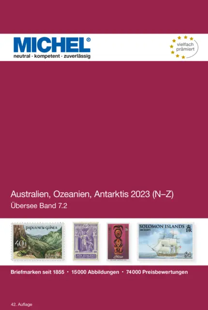MICHEL Briefmarken Katalog ÜK 7.2 Australien, Ozeanien, Antarktis 2023 Bd. 2 Neu 2