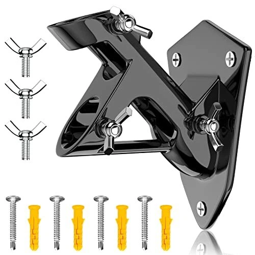 ZMTECH Metal Flag Pole Holder (Black) for 1 Inch Flagpole Heavy Duty Aluminum