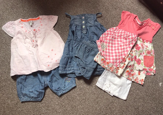 Toddler Girl Summer Dress Top Jeans Bundle Age 12-18 Months Gap Next