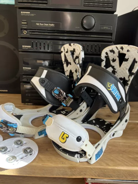 Burton Mission Smalls Snowboard Bindings vgc Snowboarding + Disks & Screws Kids 3