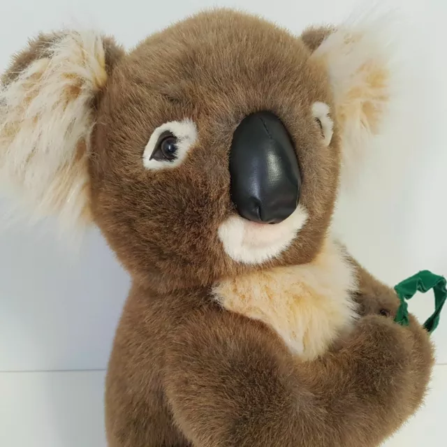 FAO Schwarz Koala Bear Plush with Eucalyptus Leaves Australian Animal Large 18" 3