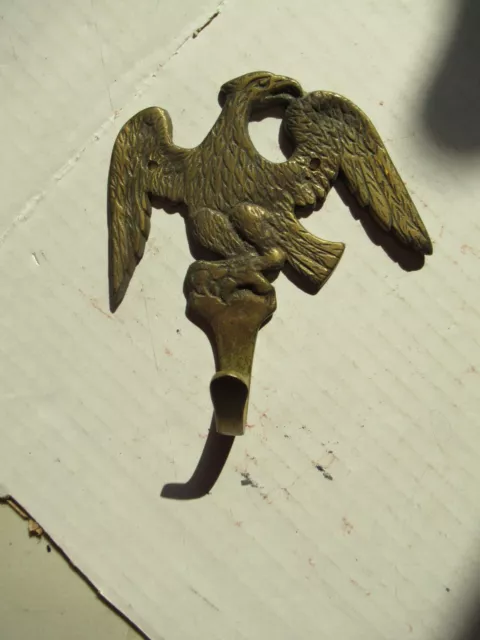 Vintage Brass American Eagle Hook Coat Hanger 4" - Japan