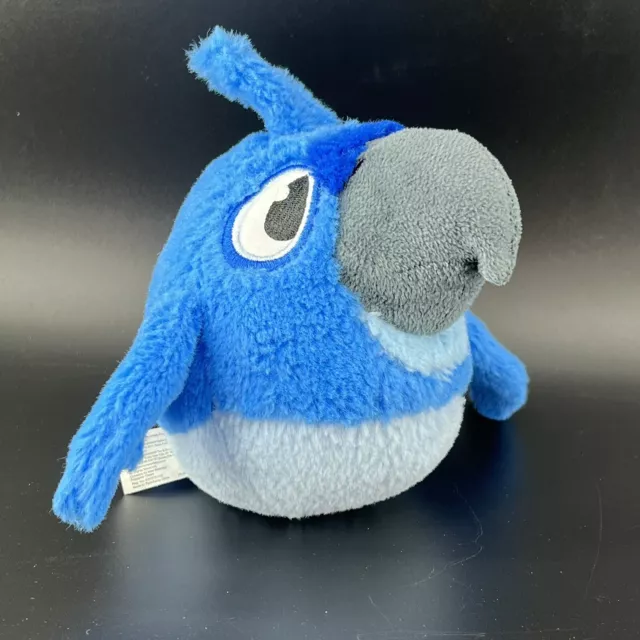 Angry Birds Rio Blue Bird Macaw 6” Stuffed Animal Plush With Sound 2011 Working