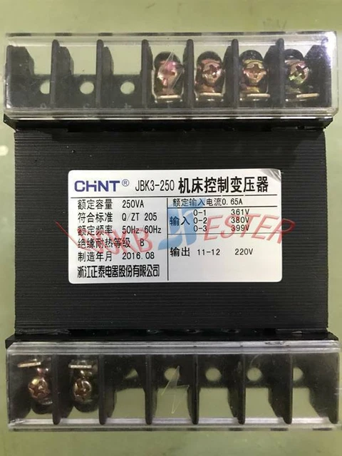 ONE NEW CHNT JBK3-250VA Machine Tool Control Transformer 361V380V399V to 220V