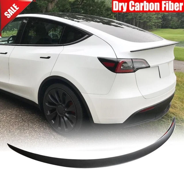 Topfit for Tesla Model Y Spoiler REAL Carbon Fiber Trunk Wing Topfit for Tesla Model Y Spoiler REAL Carbon Fiber Trunk Wing