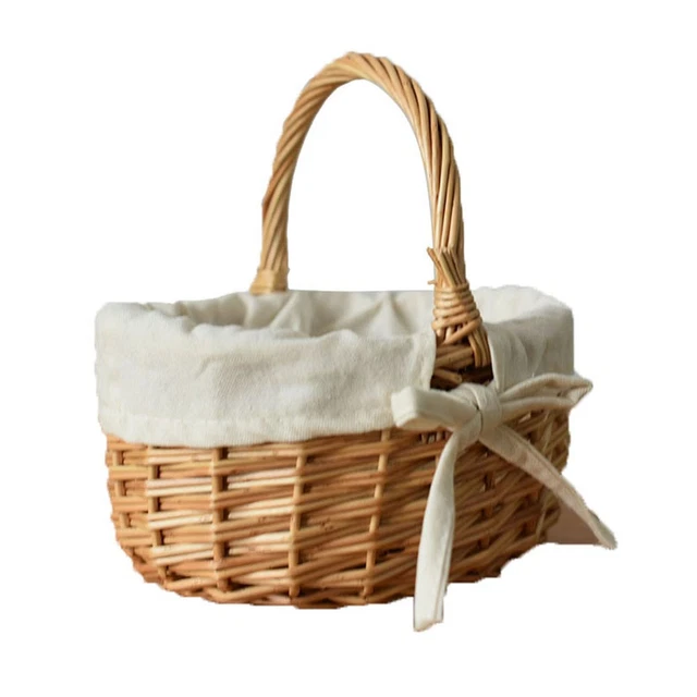 Panier de Rangement en rotin for Enfants, Panier tissé décoratif en Forme de Champignon for garçons