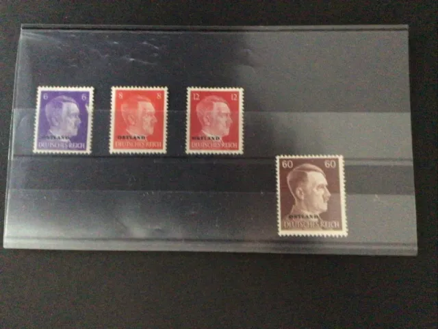 Russian Hitler Head Occupation Stamp Lot H-196 W100ww