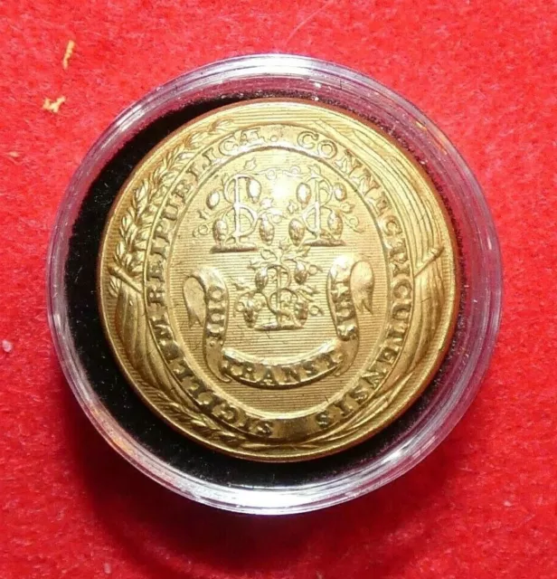 Civil War Connecticut State Militia Coat Button