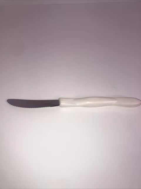 Cutco 1759 Serrated Steak Table Knife Pearl White Handle