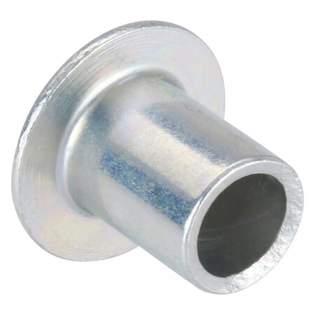 Zoro Select 1Hbt3 Semi-Tubular Rivet, Oval Head, 1/4 In Dia., 5/16 In L, Steel