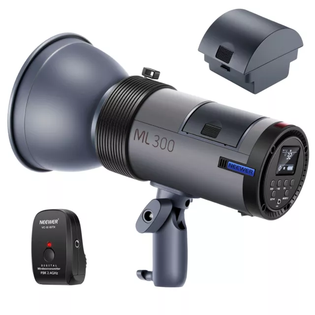 Neewer ML300 300W 2.4GHz Outdoor Flash Strobe Li-ion Battery-Powered Monolight