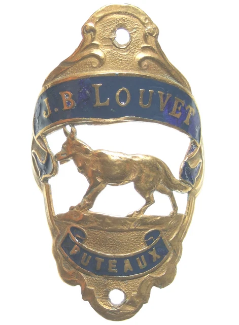 Plaque Bicyclette / Vélo / Objets Collection J B Louvet