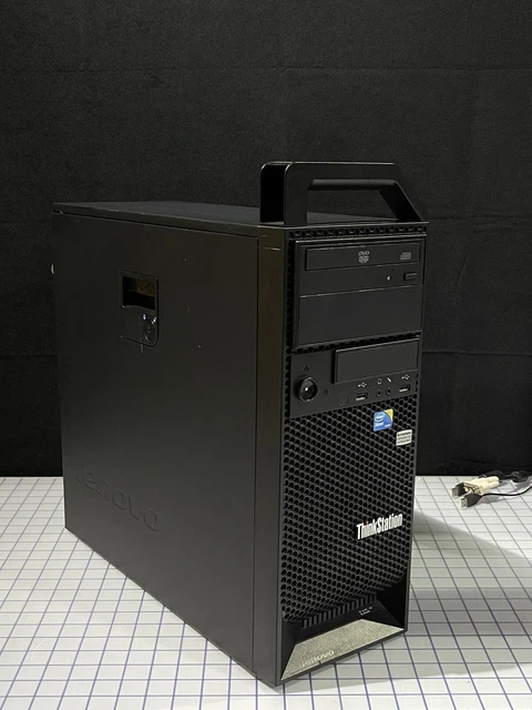 Lenovo Thinkstation Quad Core Xeon 3.20GHz 12GB RAM 128GB SSD 500GB Win10