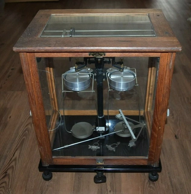 Alte Feinwaage Analysenwaage Apothekerwaage F. Sartorius Göttingen 6