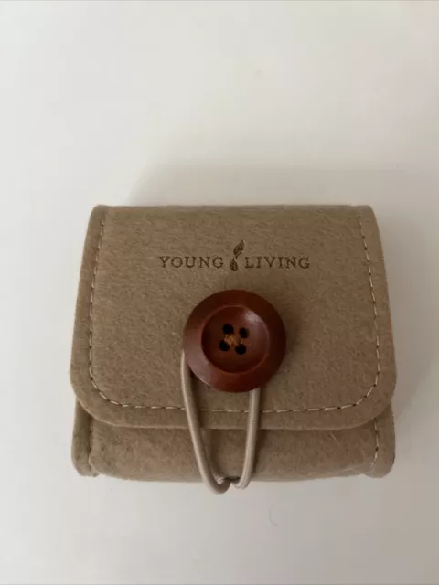 Young Living Essential Oil Felt Button Pouch Storage Travel