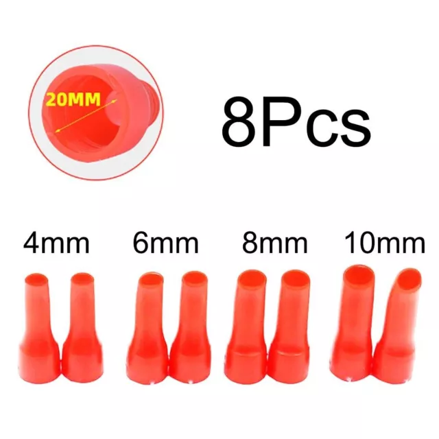 High Quality Caulking Nozzle Red Wide Applications 8pcs Direct Push Type