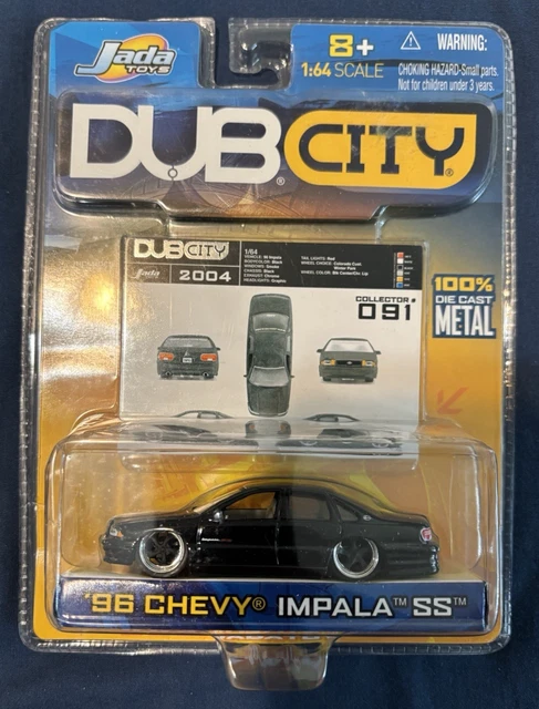 JADA TOYS DUB City 1996 Chevy Impala SS Flames Diecast 1:18 Big