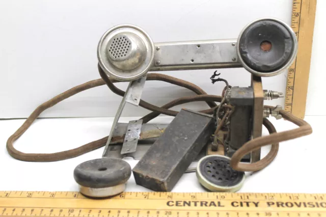 Western Electric Model 285W Metal Lineman's Test Phone Railroad Field Equipment 2